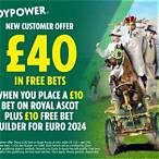 paddy power 40 free bet